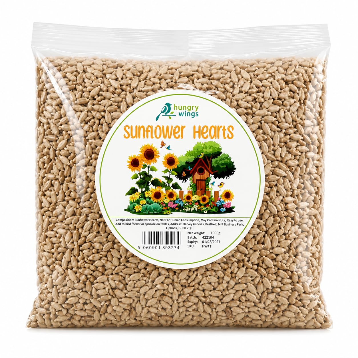 Wild Bird Food (1kg, Sunflower Hearts)