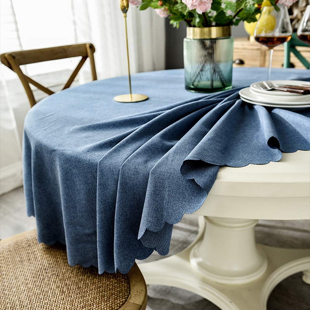 DMCE Impermeable Sin Arrugas Ropa De Algodón Mantel Mesa,Color Sólido Lavable Antimanchas Decorativo Mantel,para Cocina,Día Festivo