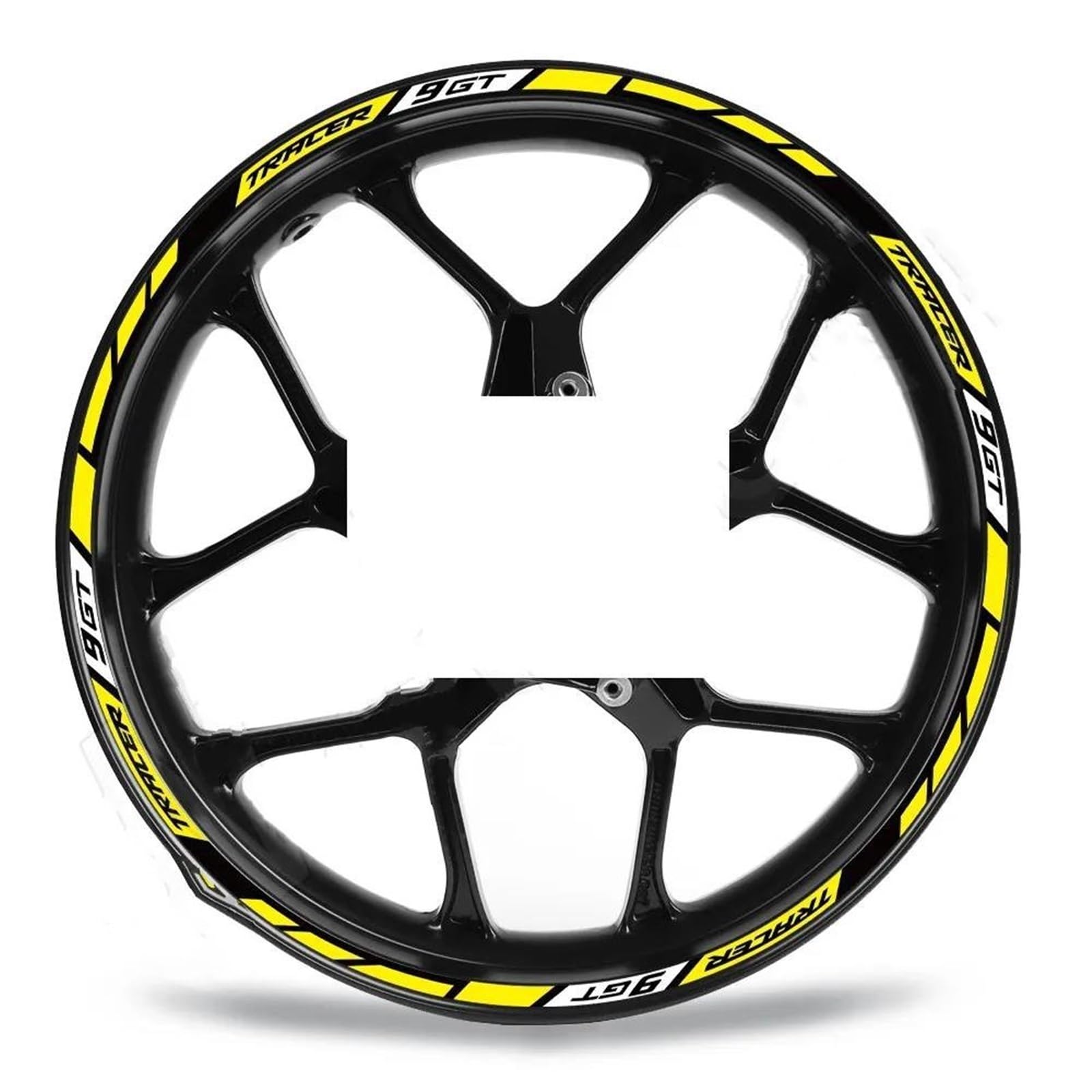 Stickers Motorcycle Wheel Stickers Night Reflective Decorative Rim for Tracer 9GT 900GT 2023(Style 4)