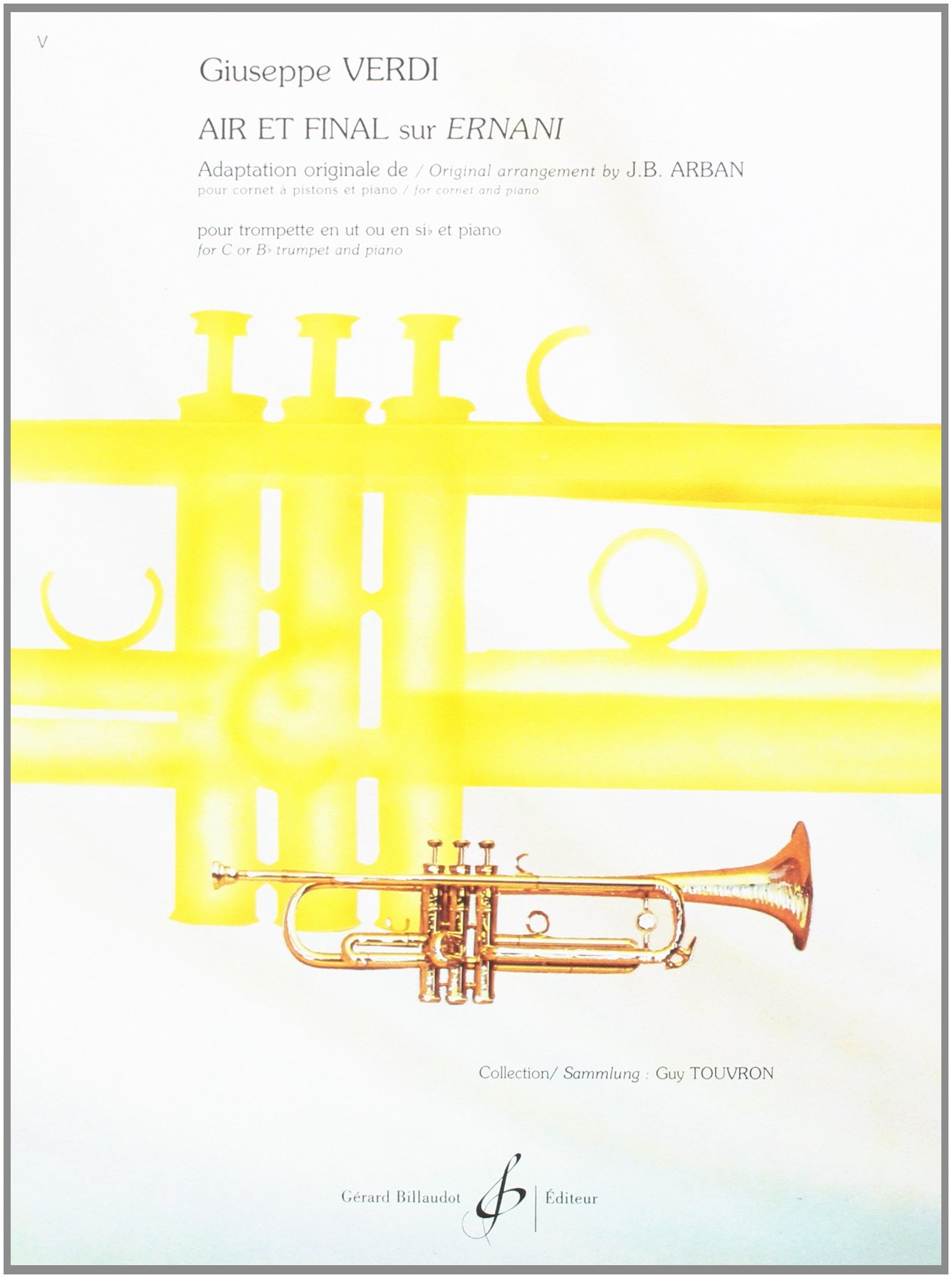 Acheter partition Air et Final Sur Ernani Verdi trompette piano recueil musique