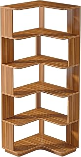 Tribesigns l字 本棚 コーナーラック コーナー収納 棚 ラック おしゃれ 幅60×奥行60×高さ165cm