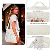 Vista 6 de Organizador de esmalte de uñas con 2 fundas desmontables con capacidad para 60 botellas y lámpara de uñas, organizadores de uñas portátiles