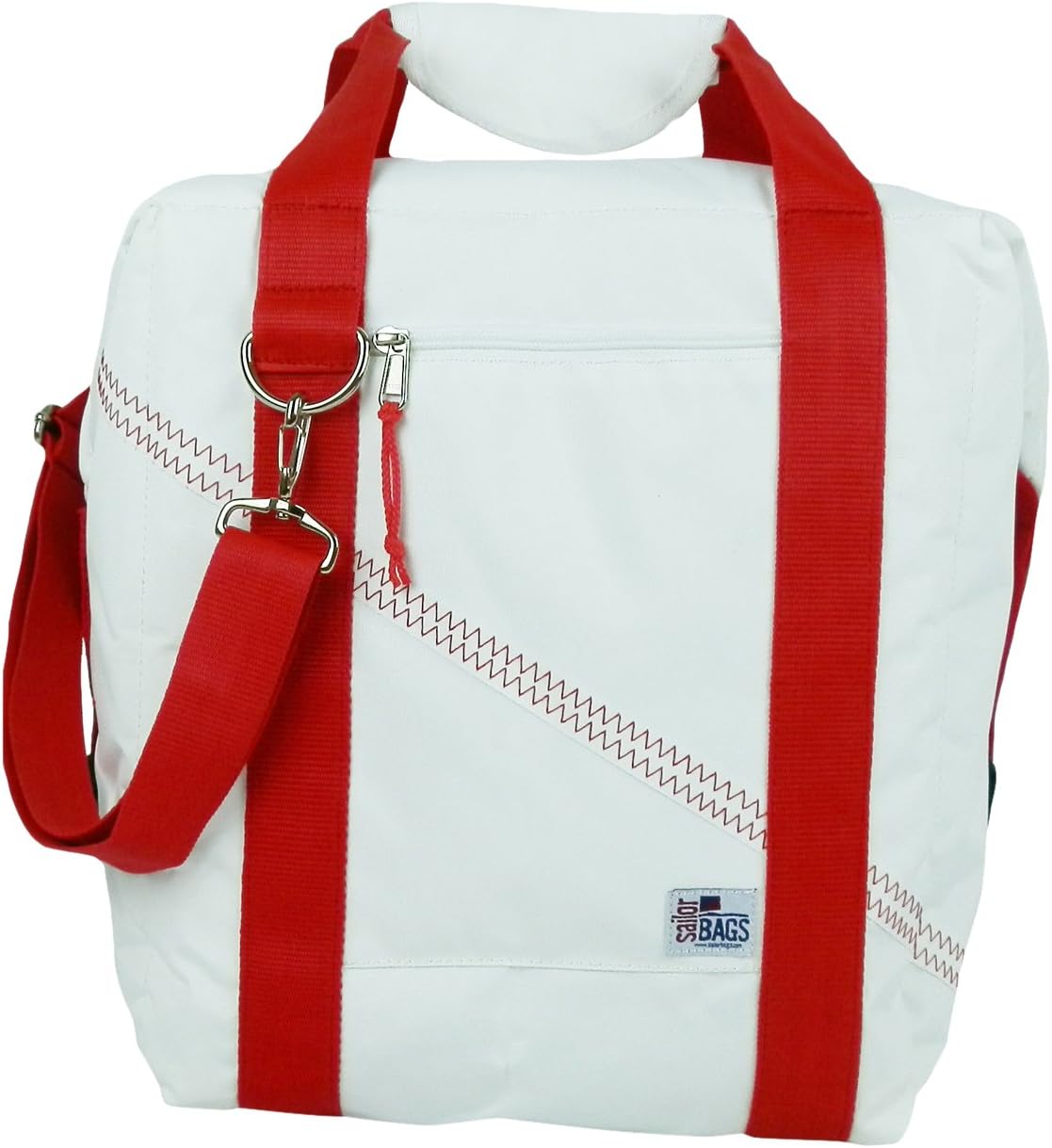 SailorBags Soft Cooler Bag with Red Straps (24 Pack)