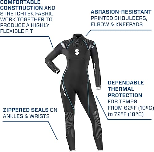 Miniatura 4 de Scubapro Definition Steamer - Traje de neopreno para mujer (0.197 in)