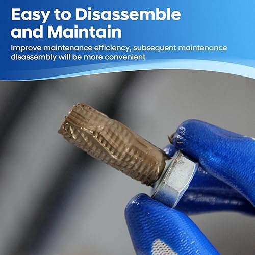 Miniatura 3 de FOTU 361 Lubricante de Rosca de Cobre Antiadherente de Alta Temperatura, para Pernos, Tuercas y Piezas Roscadas - Resistente a la Óxidación y