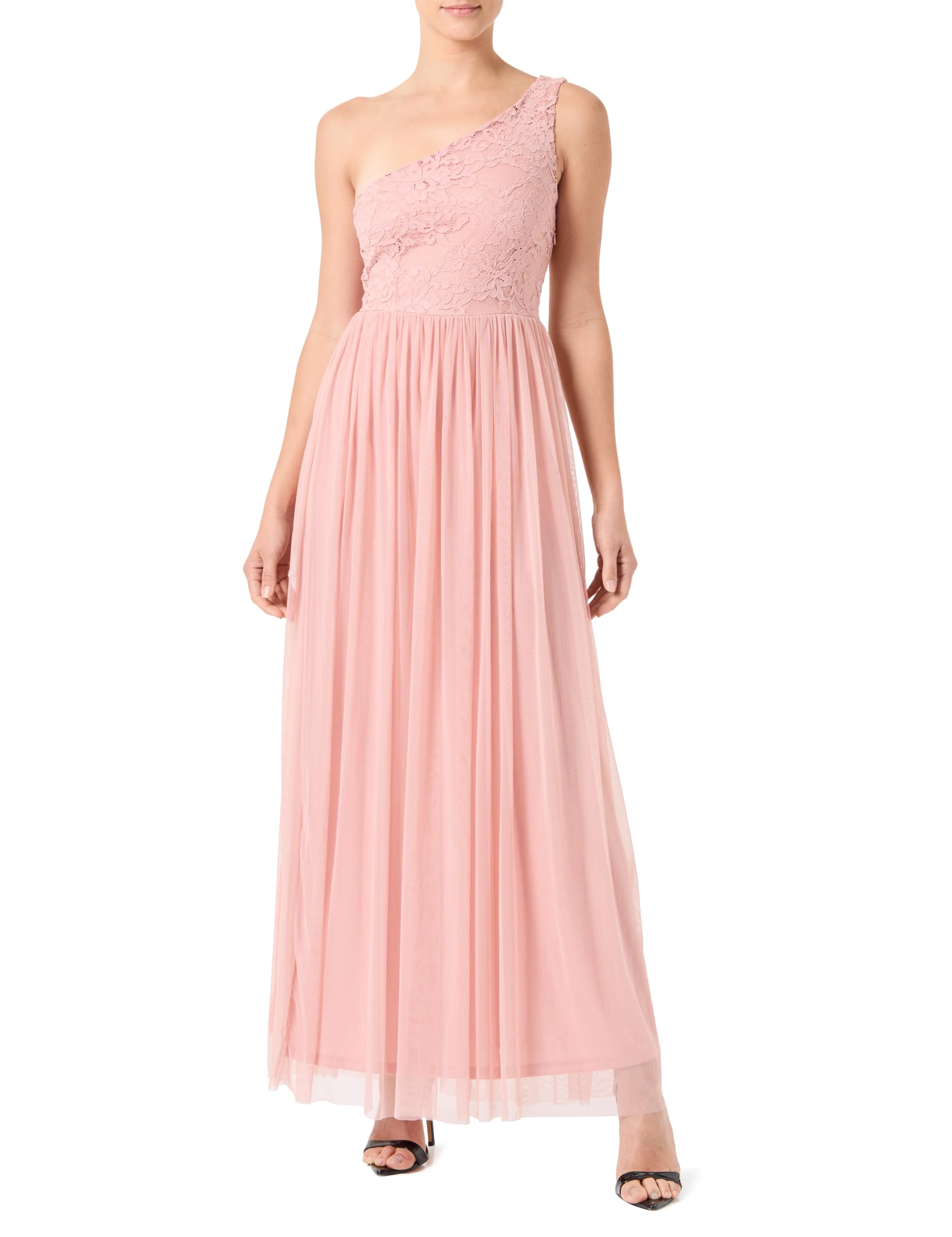 Viulricana Oneshoulder Maxi Dress/BM/DC, Misty Rose., 40