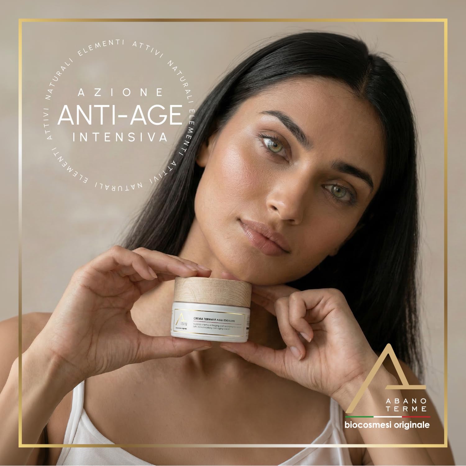 50ml Crema Viso Antirughe Idratante Esosomi Centella Asiatica e Acido Ialuronico BIO - Rigenerante Notte e Giorno con Staminali di Mela - Rimpolpante Rughe Profonde Pelli Mature Donna e Uomo