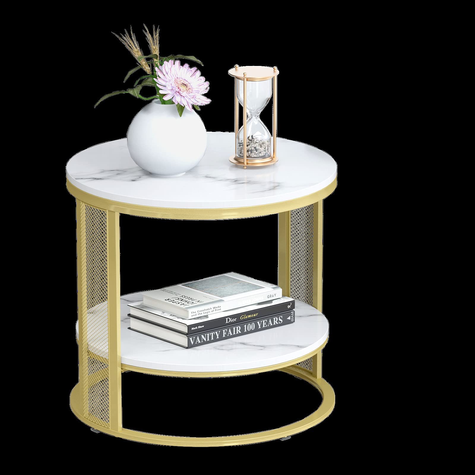 Buy GXK TwoTier Marble Effect Coffee Table Large Sofa Side End Table