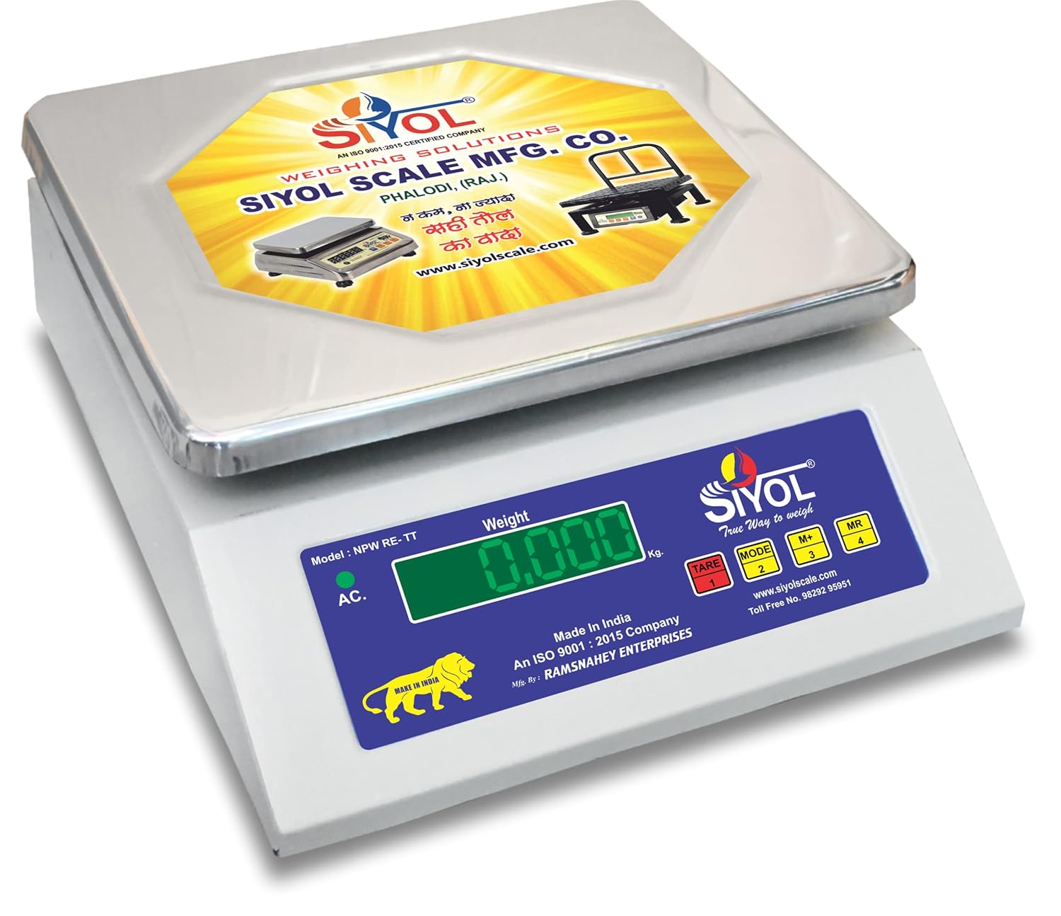 SIYOL Portable Electronic Digital Weighing Scales Weight Machine