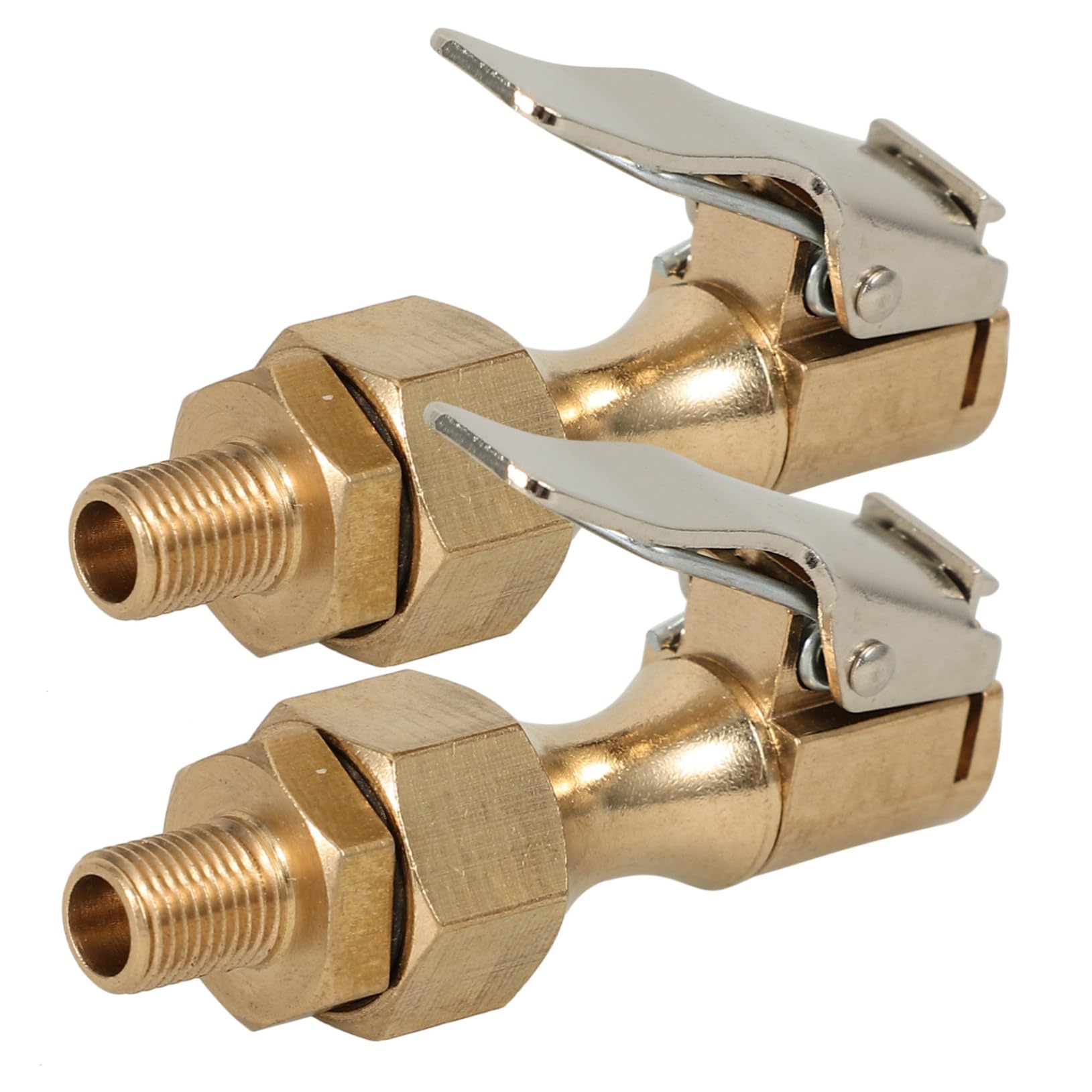 COSMEVIVI Locking Air Chuck for Tires 2pcs Heavy Duty Air Chuck Clip on Air Chuck Inflate Locking Chuck for Car Rv