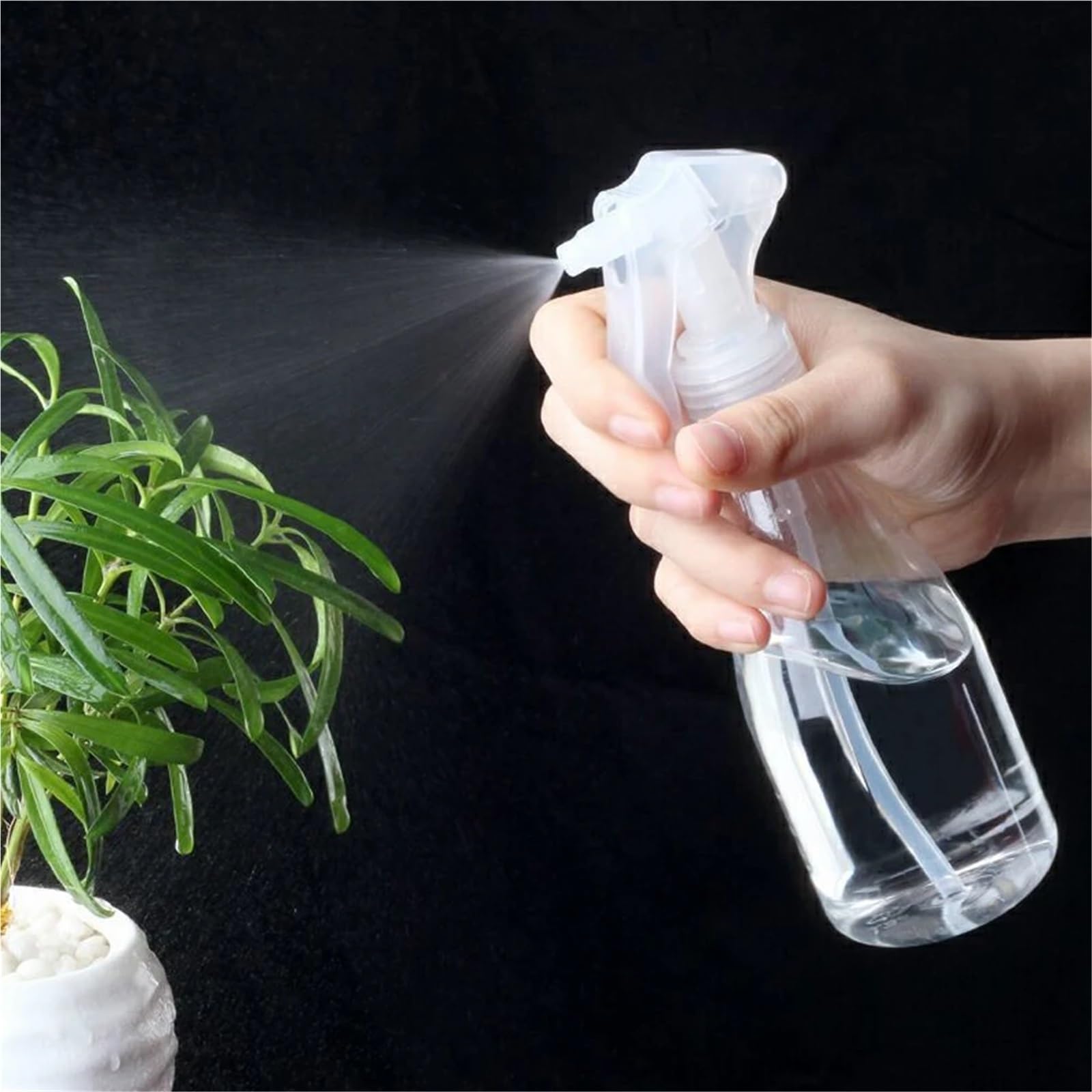 Pulverizador Botella pulverizadora de 200 ml con gatillo manual, pulverizador de agua de plástico for limpieza, atomizador de perfume, herramientas de jardinería de cocina vacías(200ml 9pcs)