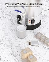 Vista 4 de RIEDHOFF Wax Melter for Candle Making, [12.7 Qts] Electric Wax Melter, Large Commercial Candle Maker Machine with Pour Spout and Temperature Control