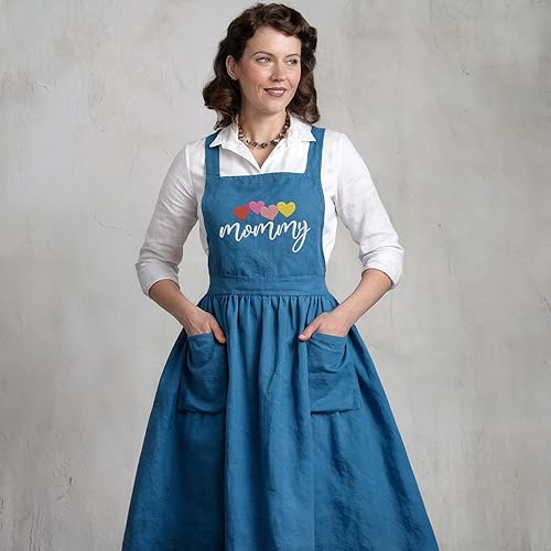 Miniatura 4 de GODMERCH Delantal bordado personalizado diseña tu propio texto, delantal de cocina personalizado para mujeres, día de la madre, Navidad