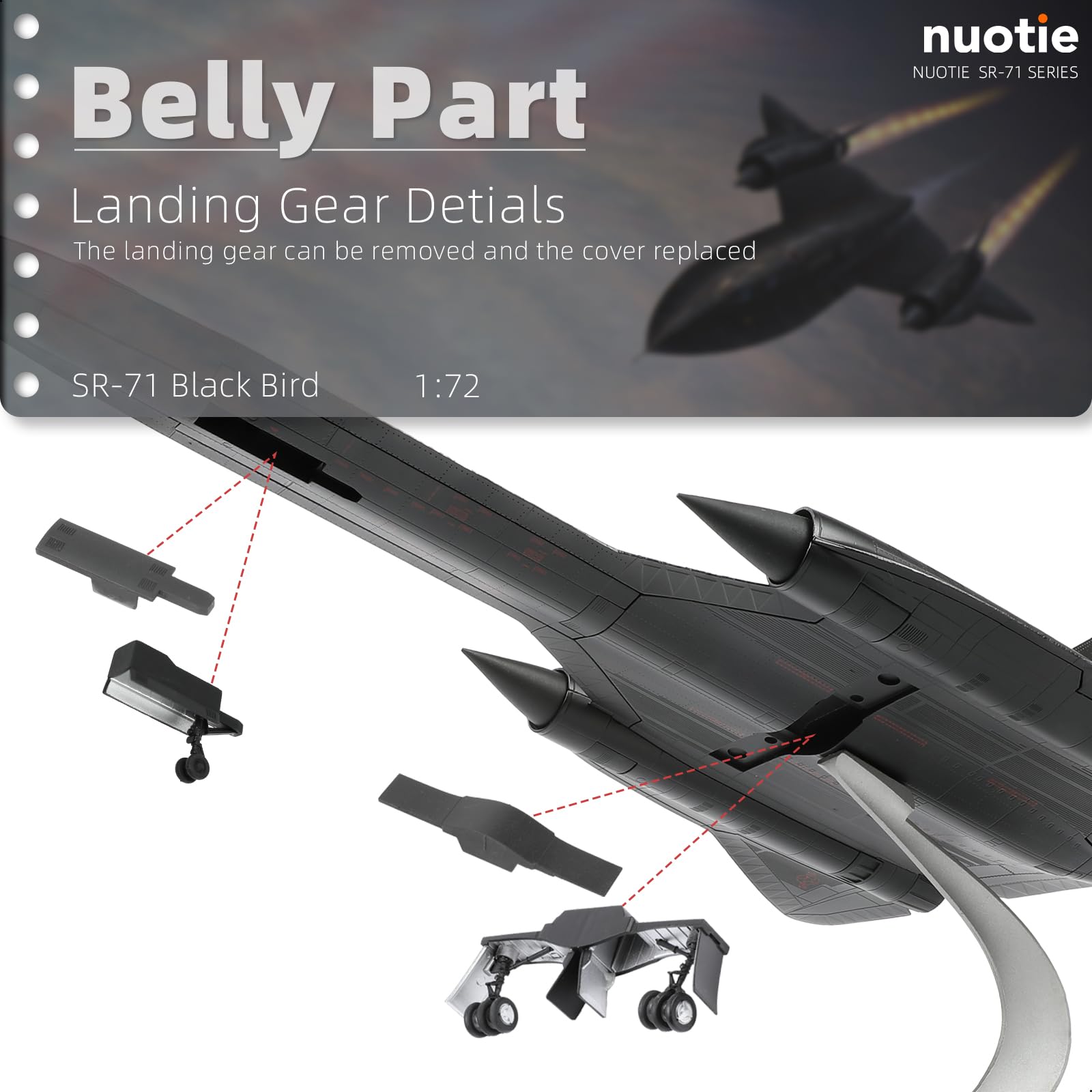 Amazon.com: NUOTIE 1/72 SR-71a Blackbird Metal Model 17.9