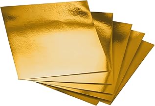 BALSAT Silver Palette for Vacuum Packaging, Ideal to Put in Vacuum Bags, Palette for Sausage and Salmon, Cardboard for Packaging Sausage, Salmon - Pack 100 pcs (25x21 - Gold)