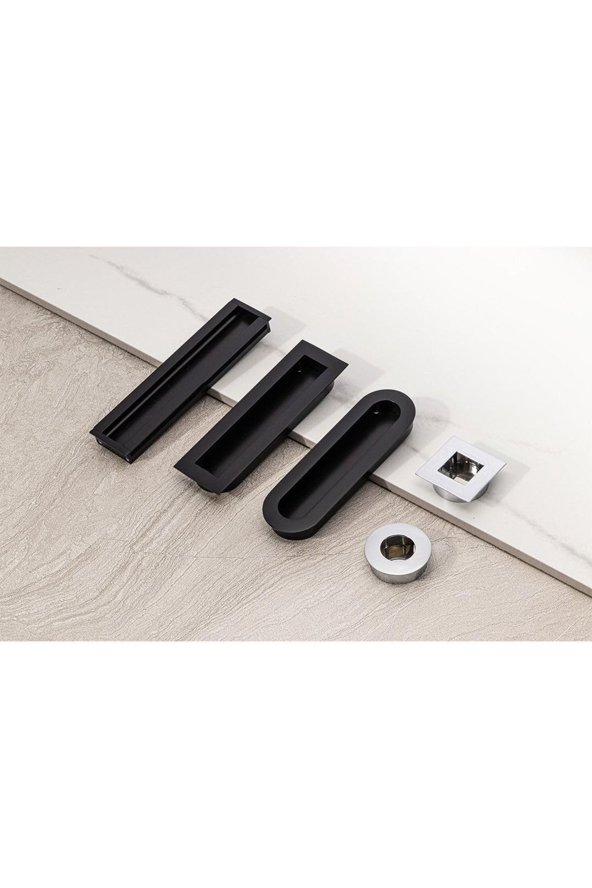 System 7471 Füme Renkli Gömme Kulp 128 Mm Renksiz Tek Ebat Ssy7471 0128 Bbn
