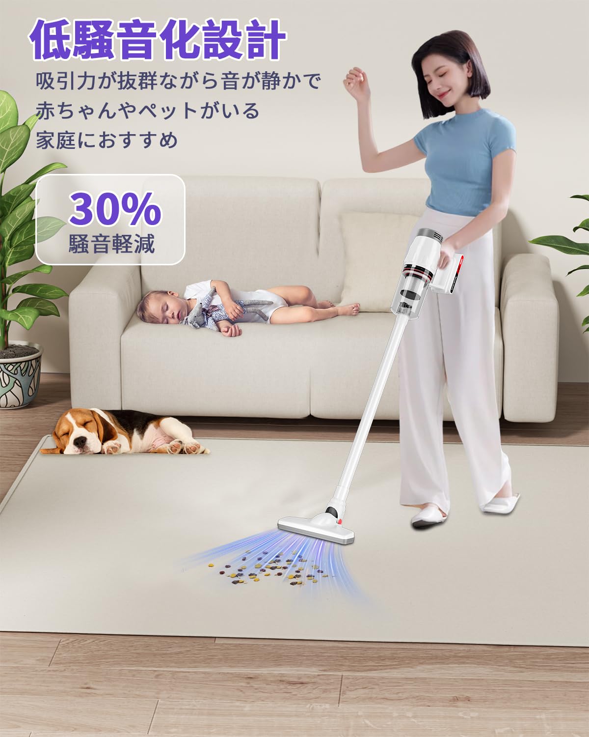 ❤30Kpaもの超強吸引力❣面白いほどゴミを超パワフルに吸引OK