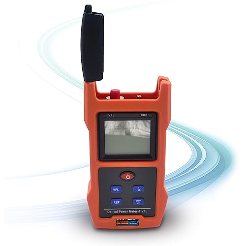 Miniatura 3 de SPEEDWOLF Medidor de potencia óptica de fibra FTTH portátil (-50dBm +26dBm), herramienta de prueba de cable de fibra óptica Handlend con 30mW 30KM