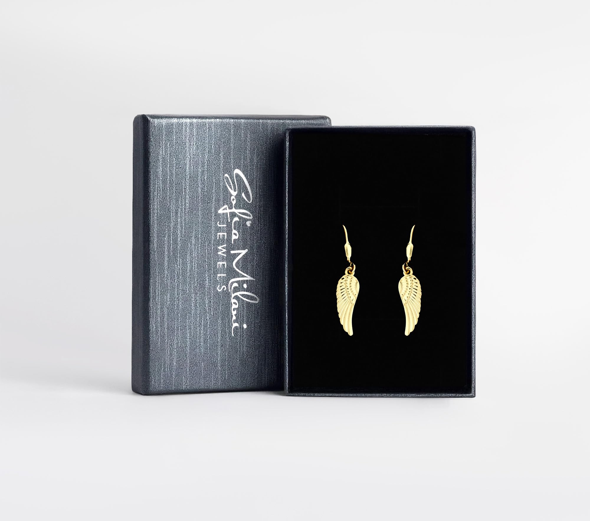 SOFIA MILANI - Pendientes para Mujeres en Plata de Ley 925 - Pendiente Colgante de Ala