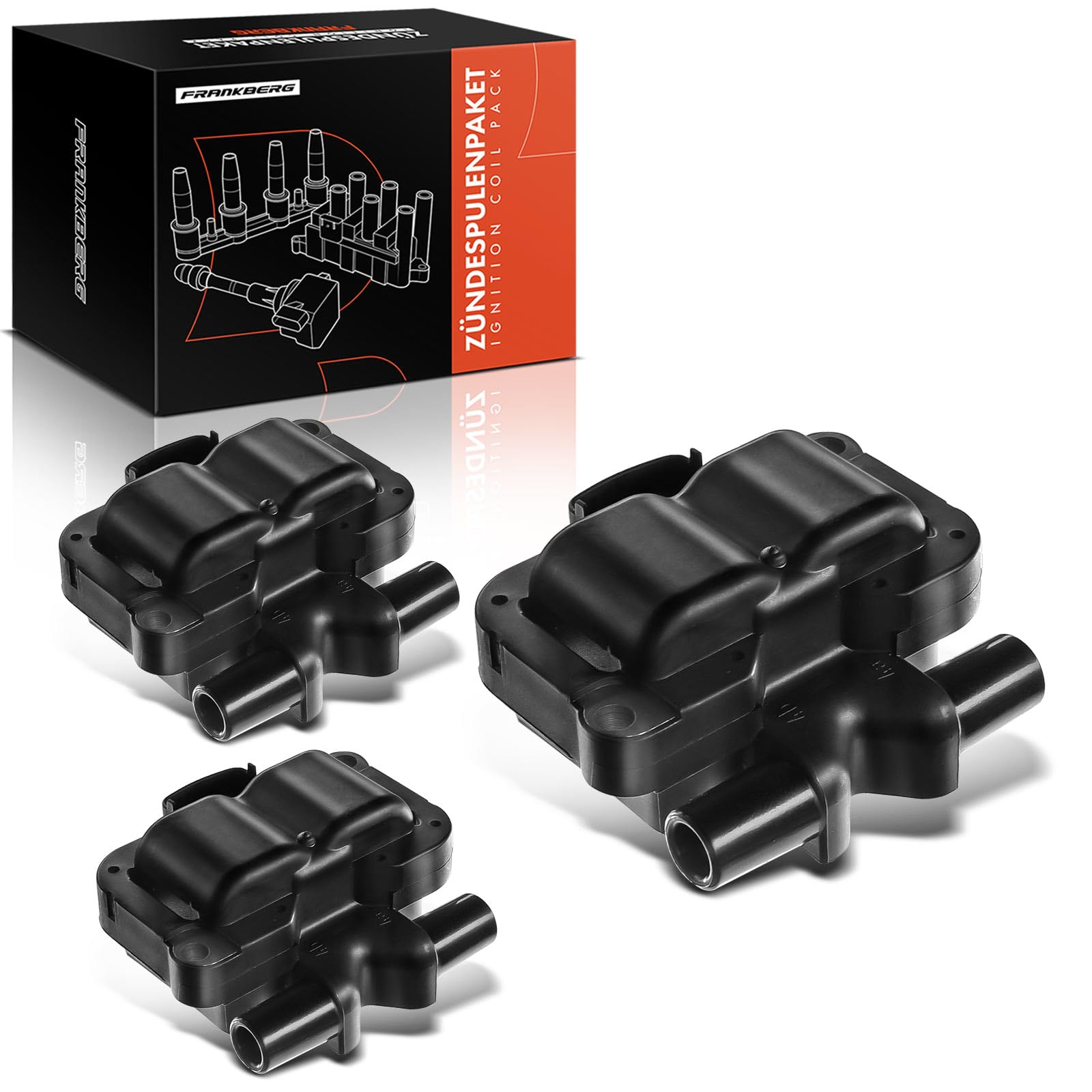 3x Zündspule – Für Smart Cabrio, Fortwo, City-Coupe, Crossblade & Roadster (0.6/0.7L, 1998–2007), OEM A1601587703