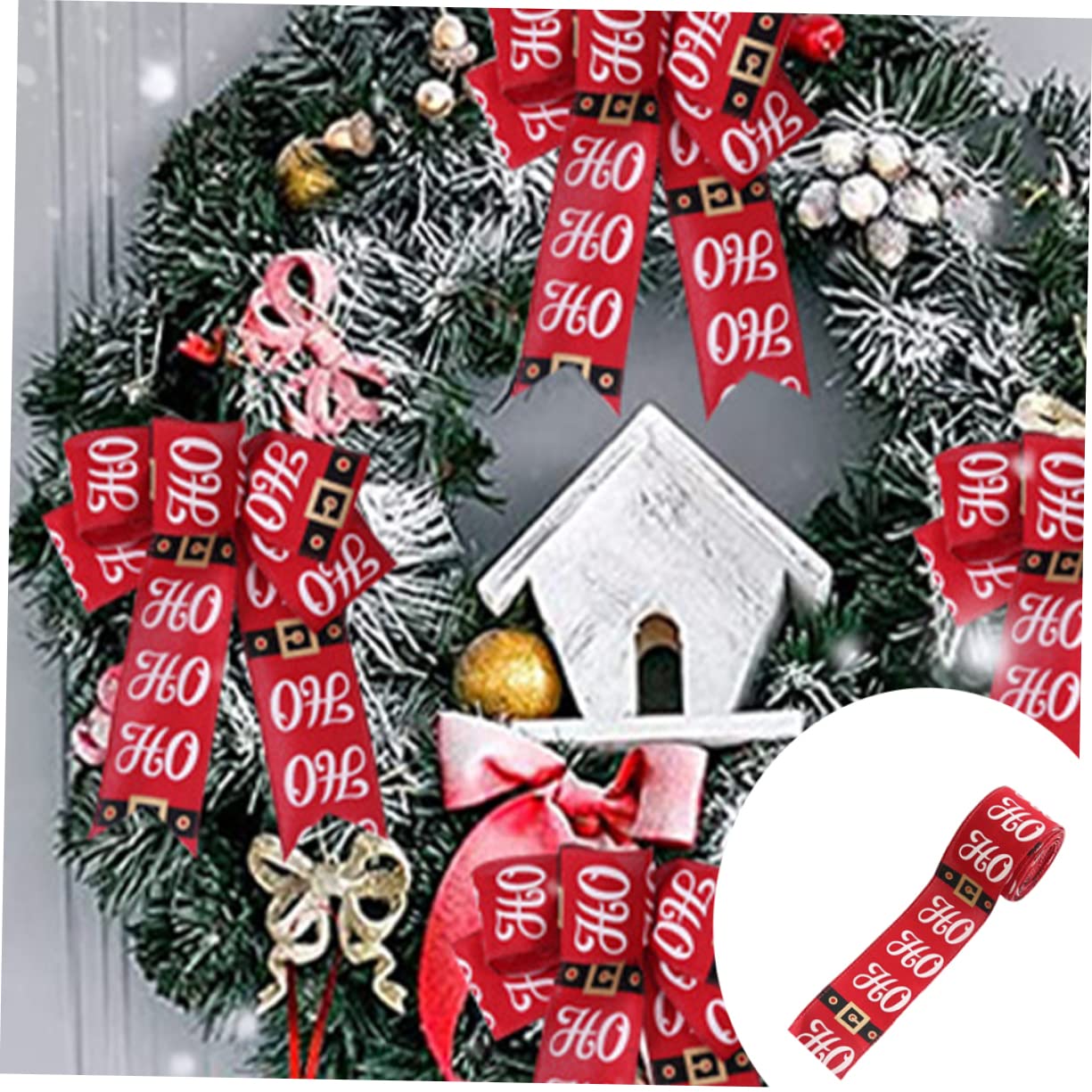 Tofficu 5stücke Weihnachtsband Diy Schleifenband Für Festliche Dekoration Für Weihnachtsbaum Kränze Bastelprojekte Und Mehr Hochwertiges Langlebiges Material Für Kreative Ideen