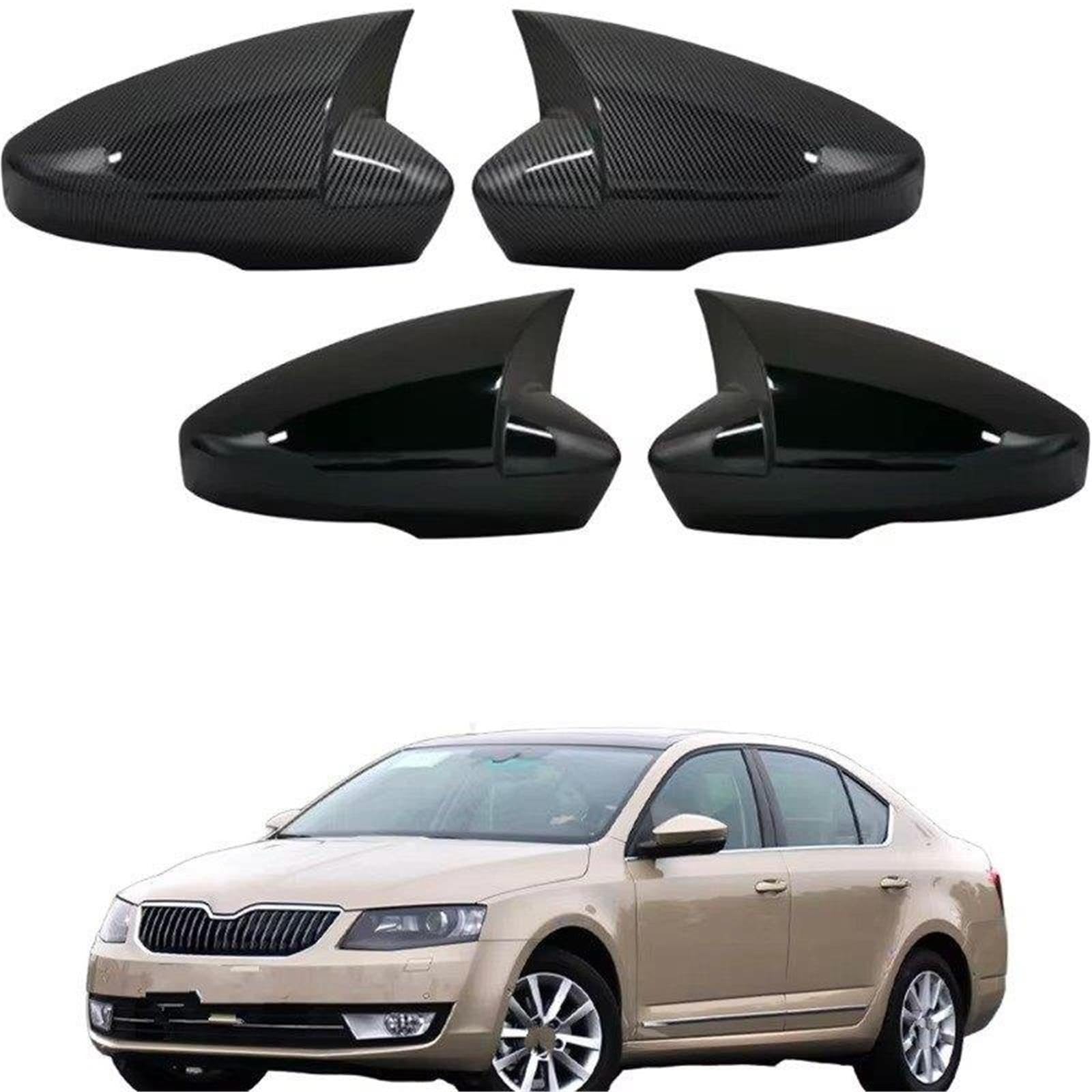 Carcasa Espejo Retrovisor Para Skoda Para Rapid 2016-2023 Para Fabia 2015-2020 Cubierta Espejo Retrovisor Coche Tapa Ala Puerta Exterior Vista Trasera Caso