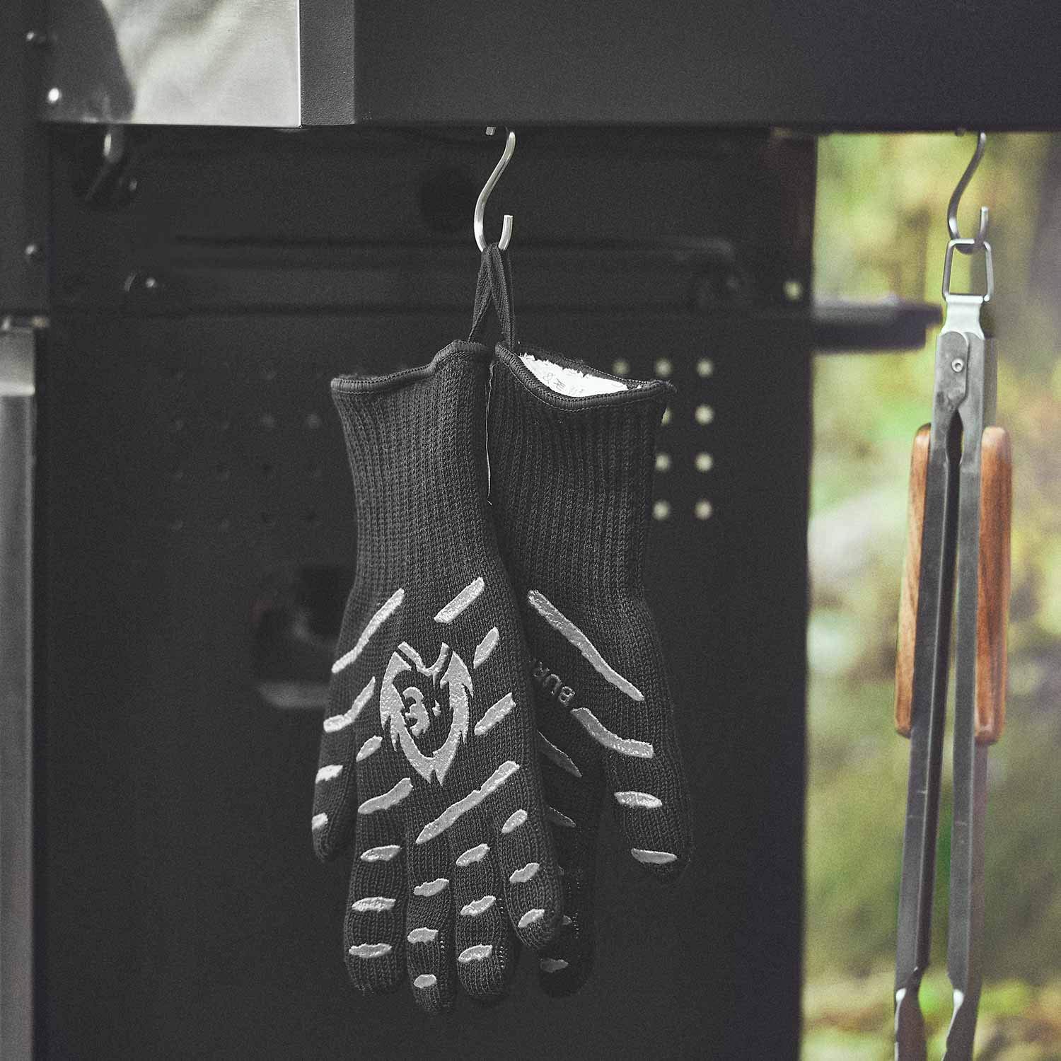 BURNHARD® Aramid Grillhandschuhe, hitzebeständige Ofenhandschuhe