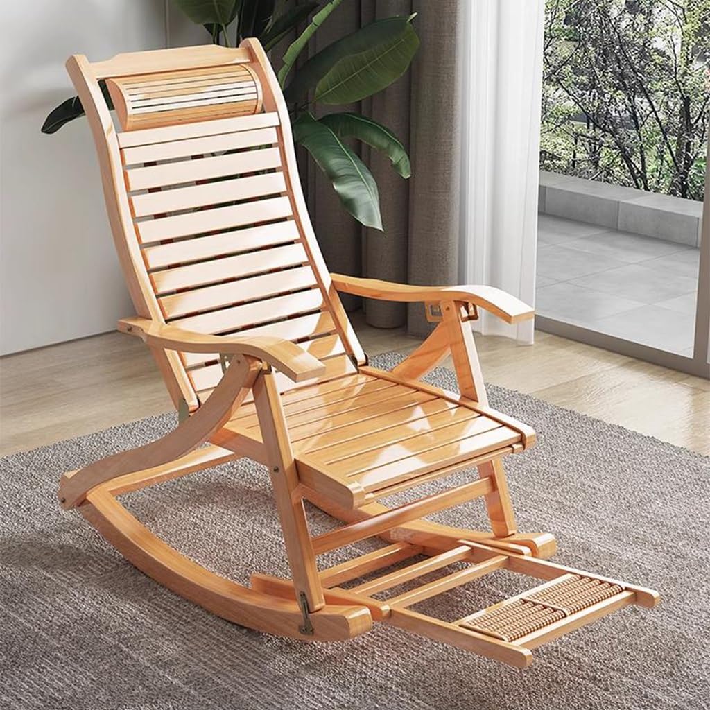 Amazon｜ロッキングチェア 木製 リクライニング、リラックス