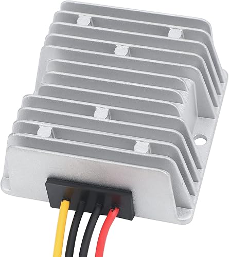 DROK Convertidor elevador de 5 V a 12 V - Convertidor de impulso de CC impermeable 5V-11V a 12V, regulador de voltaje 10A 120W fuente de