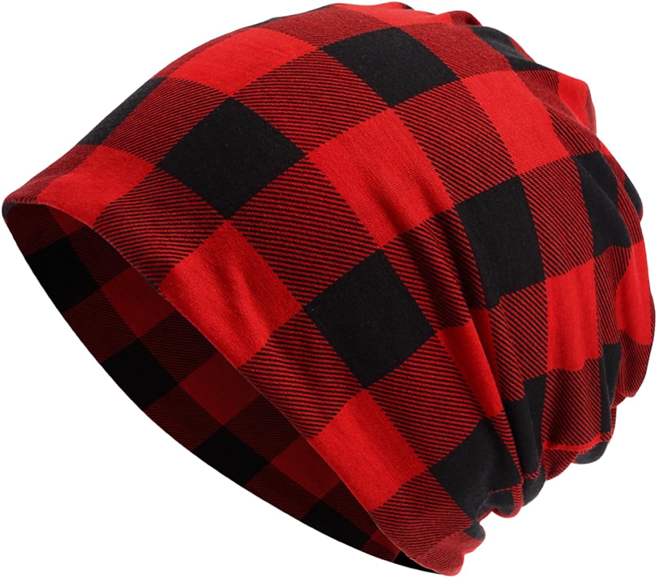 DOCILA Slouchy Beanie for Women Fashion Print Daily Cotton Skull Cap Cozy Stretch Soft Stocking Caps for Winter Fall Spring