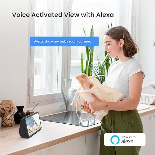 Miniatura 8 de Tenda Cámara interior 2K, WiFi 6 cámaras inalámbricas para seguridad en el hogar, llamadas con un solo toque, detección de llanto humanomascotabebé,