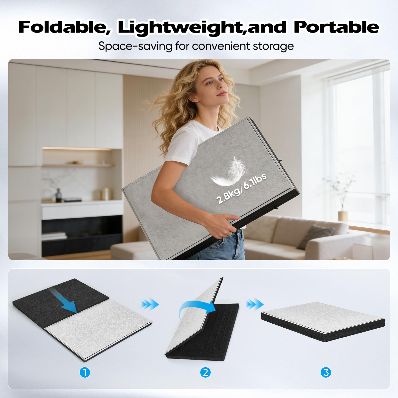 Tablero inclinable para Rompecabezas de 1000 Piezas con 5 cajones de Colores, Cubierta, Mesa Plegable, 3 ángulos Ajustables y Caballete Integrado