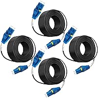 Vista 21 de Uniboot LC a LC - Cable de conexión de fibra blindada para exteriores con ojo tirador, cable de fibra óptica dúplex de bajo modo de fricción de Negro