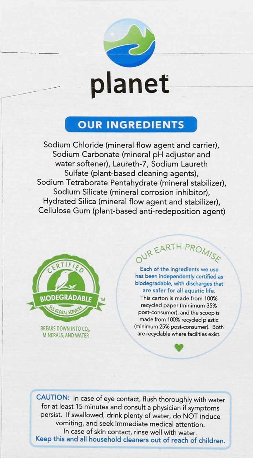 Planet Ultra Powdered Laundry Detergent, White, Unscented, 256 Ounce (Pack of 4) : Health & Household