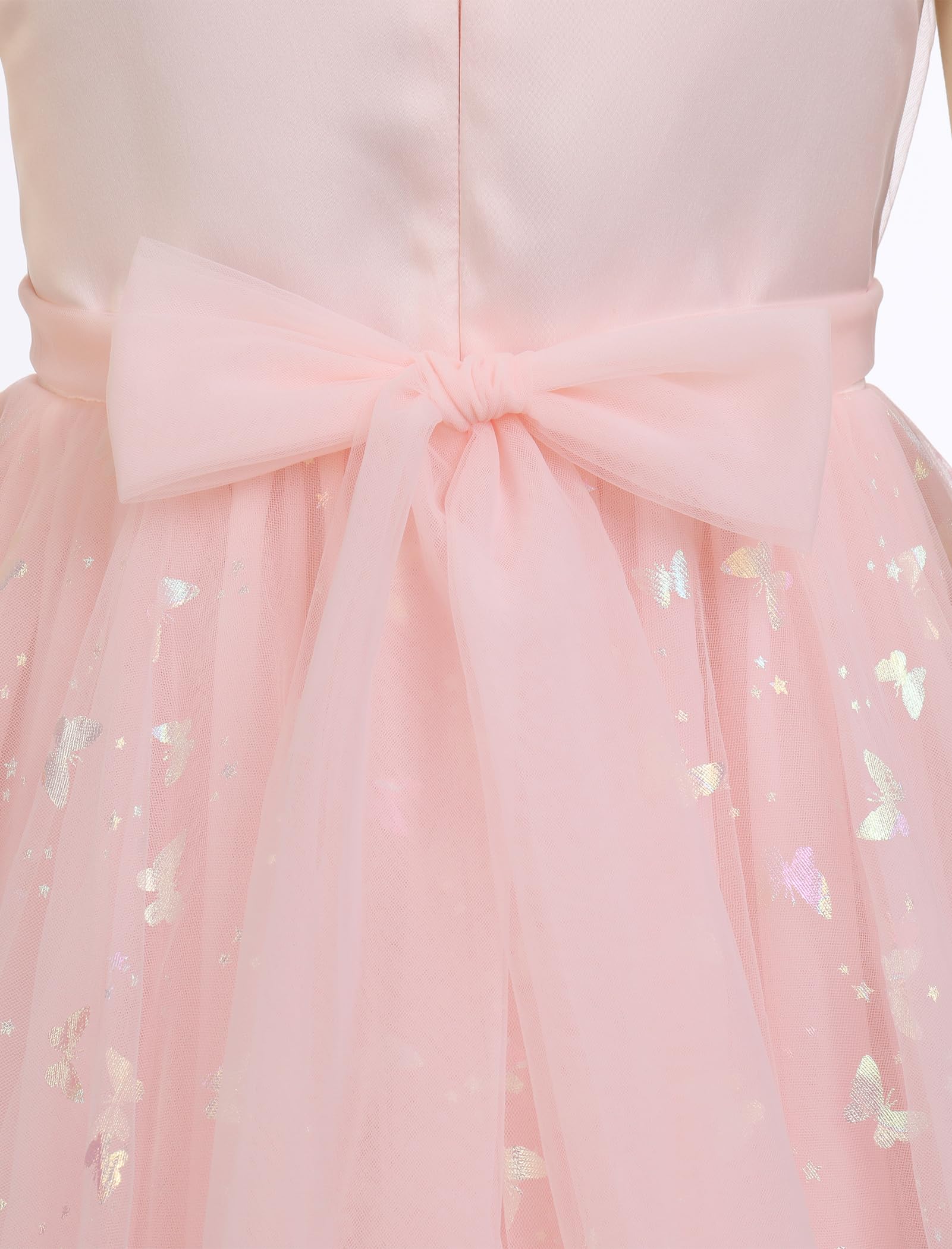 Vestito da bambina per matrimonio, principessa, in tulle, per feste | Gonna in tulle multistrato con decorazione floreale e silhouette elegante per matrimoni, compleanni e occasioni speciali