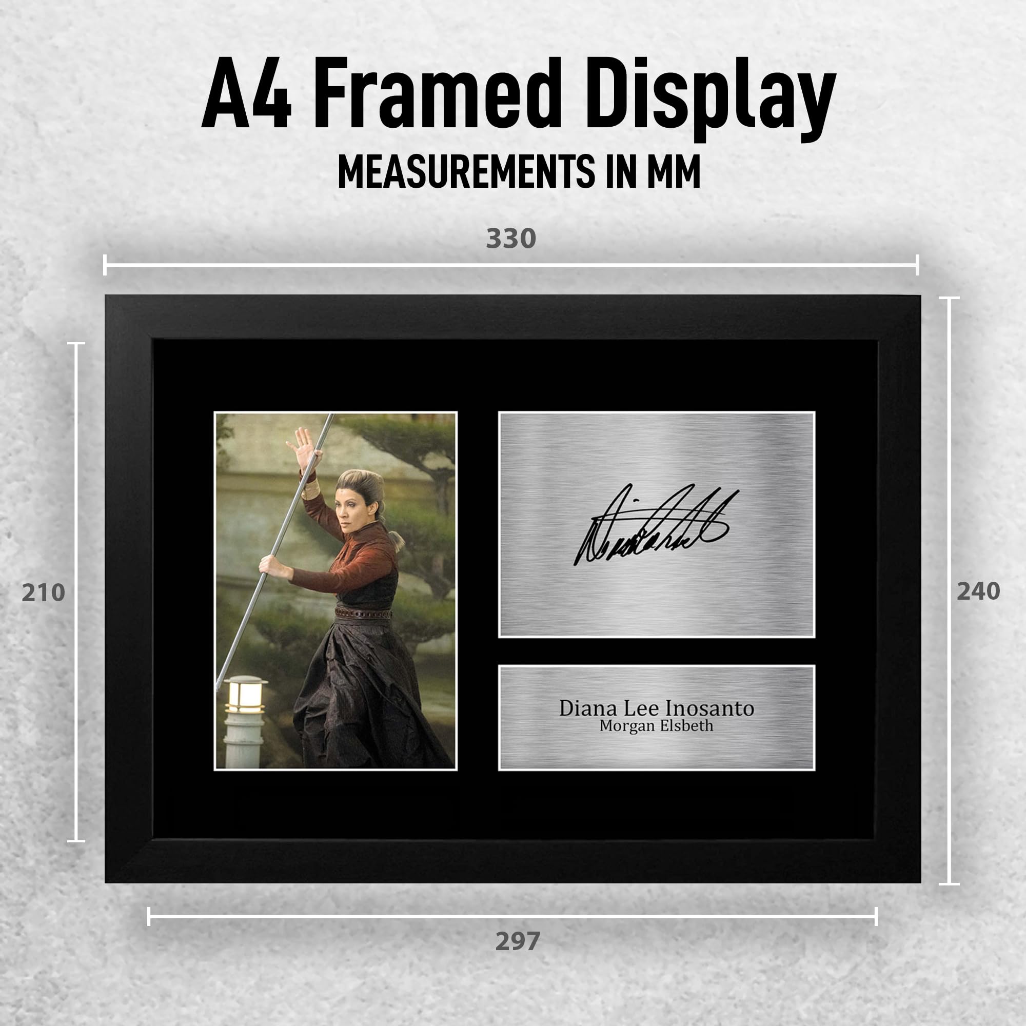HWC Trading Diana Lee Inosanto Ahsoka Morgan Elsbeth Gifts Printed Signed Autograph Picture for TV Show Fans - A4 Framed - Image 2