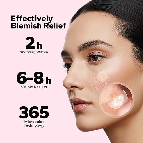 Miniatura 5 de CharmCherry Parches para espinillas para la cara (18 unidades), parches para el acné Microdart, parches hidrocoloides para manchas con ácido