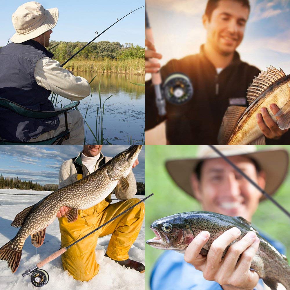 Lixada Fly Fishing Rod Case,Portable Fishing Tackle Bag,Canvas Fishing Pole Storage Bag Fly Rods Reels Durable Carry Case