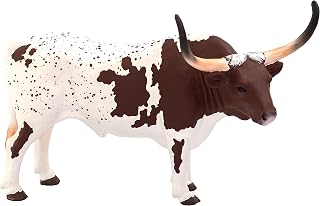 MOJO Texas Longhorn Bull Realistic Farm Animal Toy Replica Hand Painted Figurine