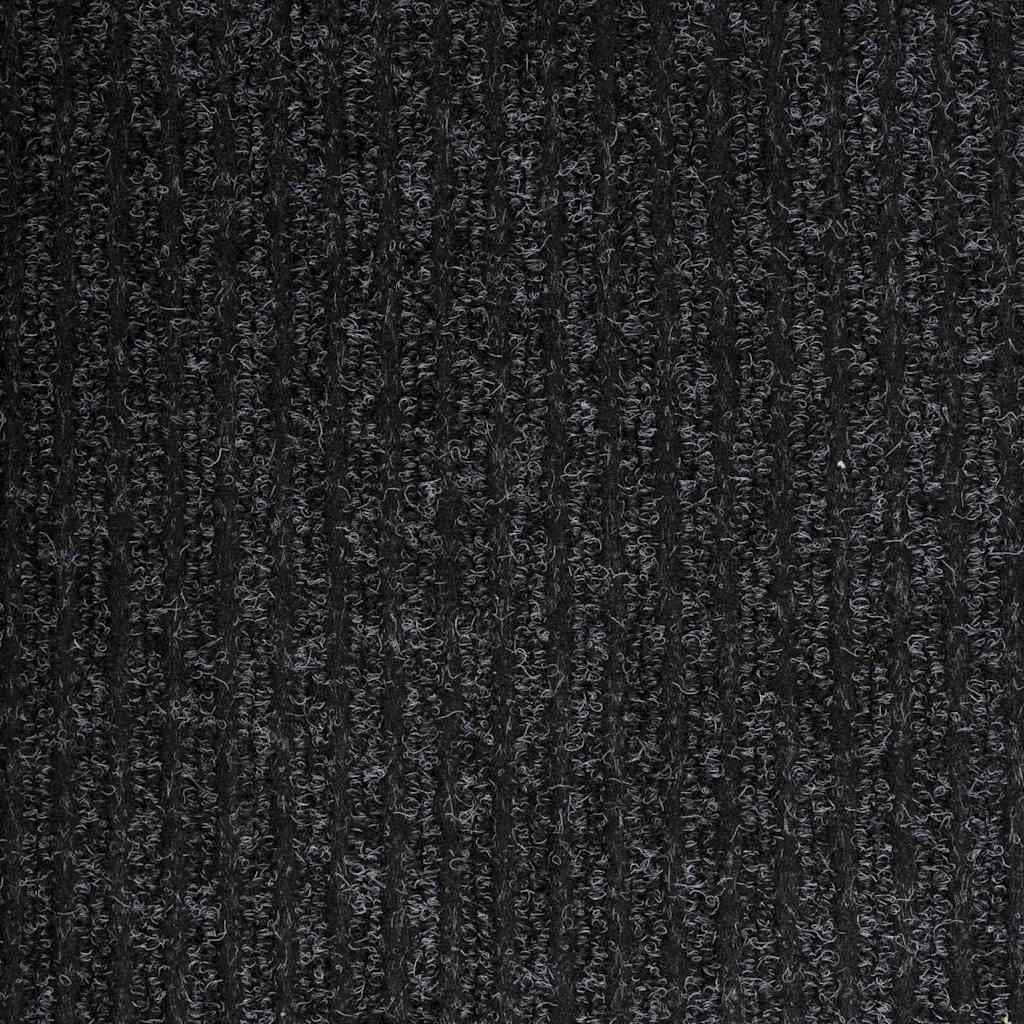 vidaXL Runner de Alfombra Antracita 80 x 500 cm Tela, Pasillo Moderno, Alfombra Antideslizante, Estilo Versátil, Decoración Contemporánea para el Hogar