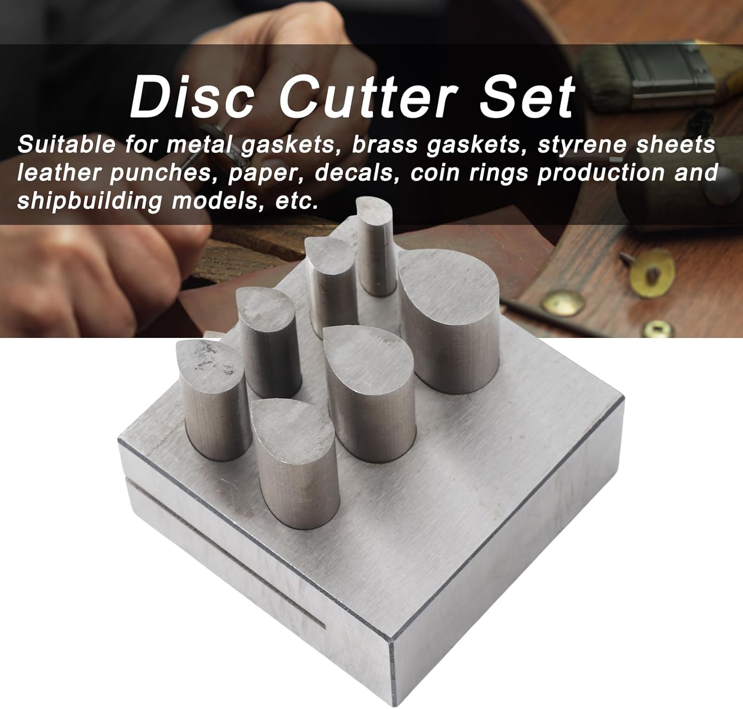 Punch Die Disc Cutter Set Drop Shaped Different Sizes 45 Steel Jewelry Making Forming Tools