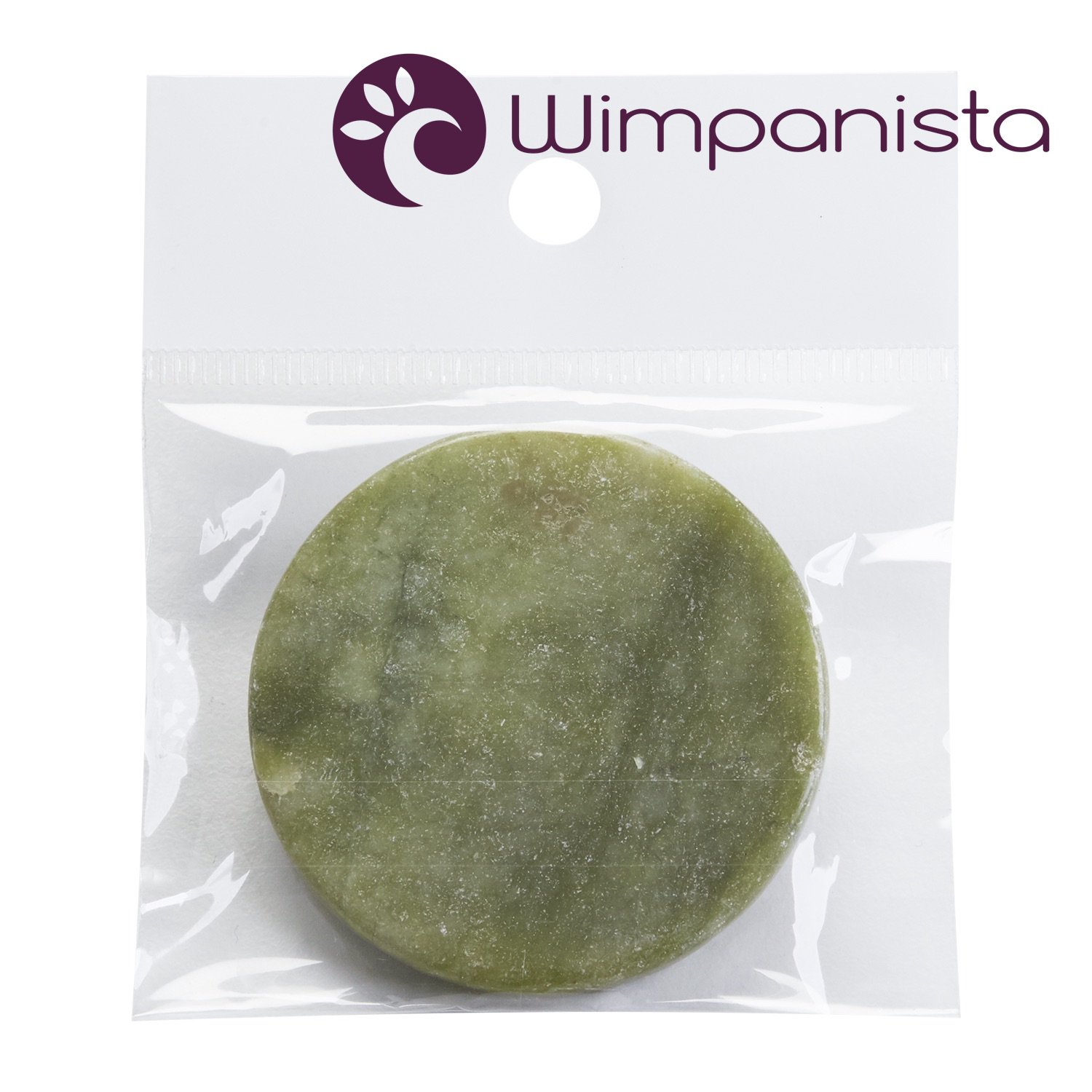 Jade Stone for the Wimpernverlängerung. Der Jade Stone Is 4 cm in the Diameter, 100% Original Jade, for the Applizierung by Individual Lashes or Volumenwimpern