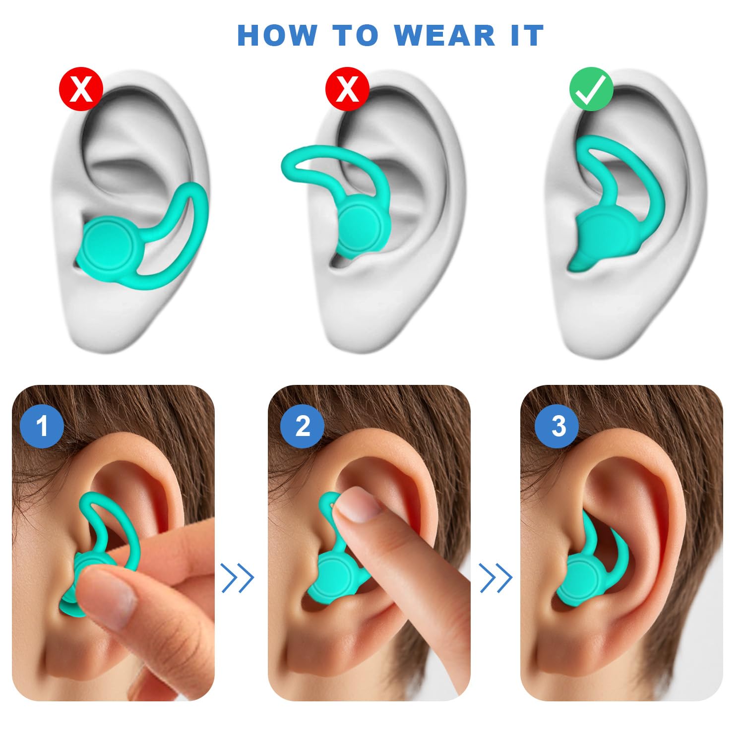 Bouchons d'oreille pour la natation