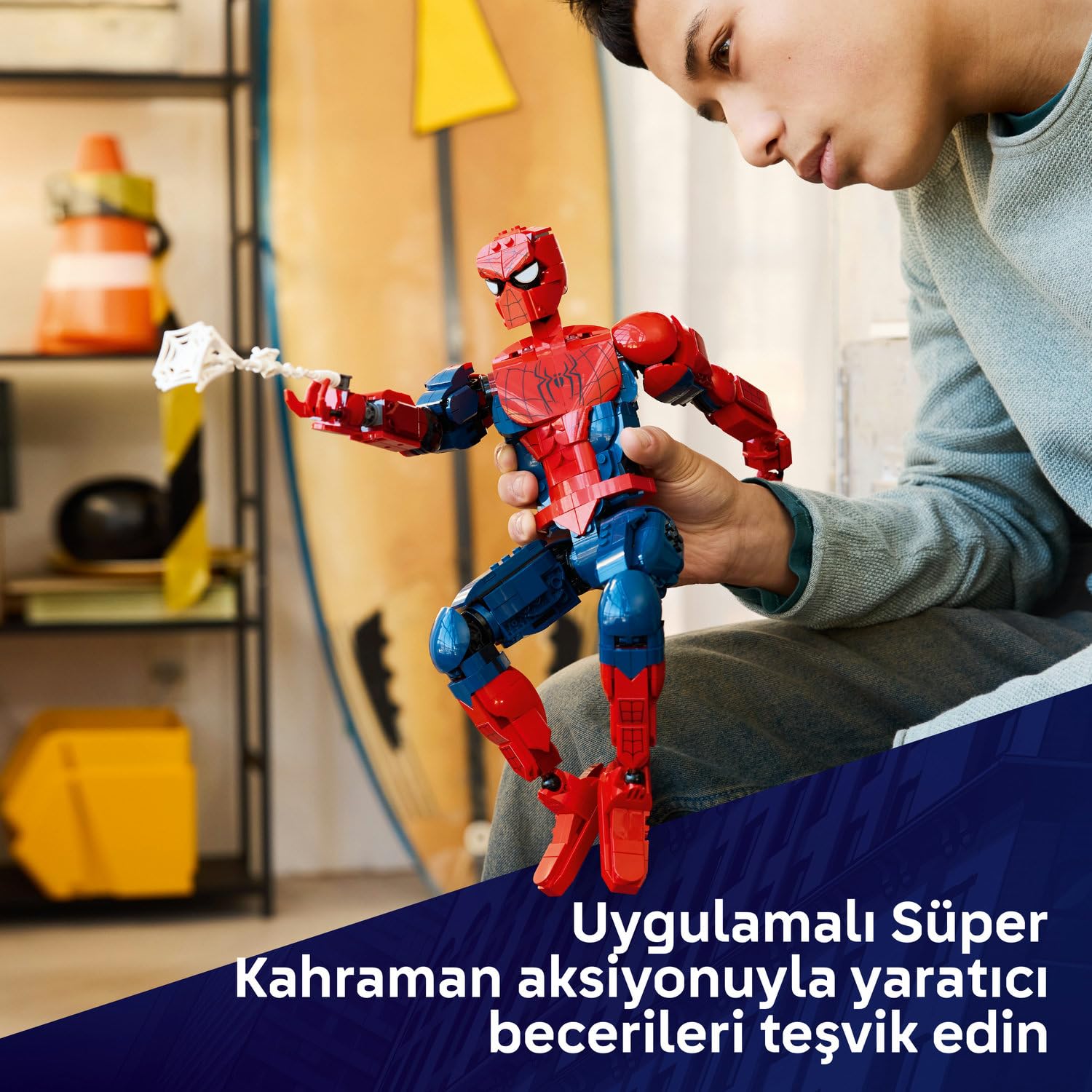 LEGO Marvel Örümcek Adam Kahraman Figürü 76346
