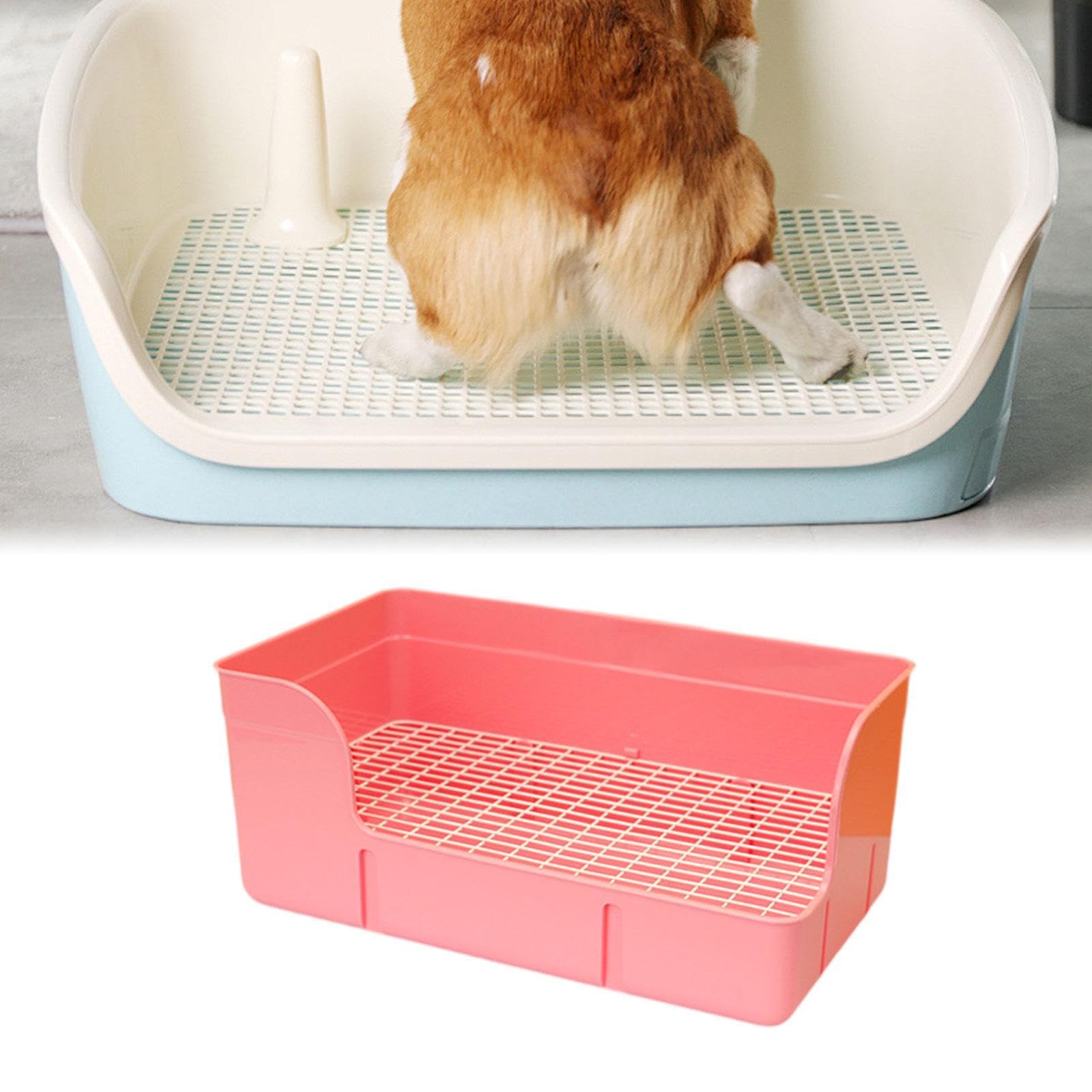Lettiera per Conigli, Lettiera Angolare per Animali Domestici, Tappetini per Gabbie di Grandi Dimensioni - Toilette per Cincillà E Furetti, Rosa