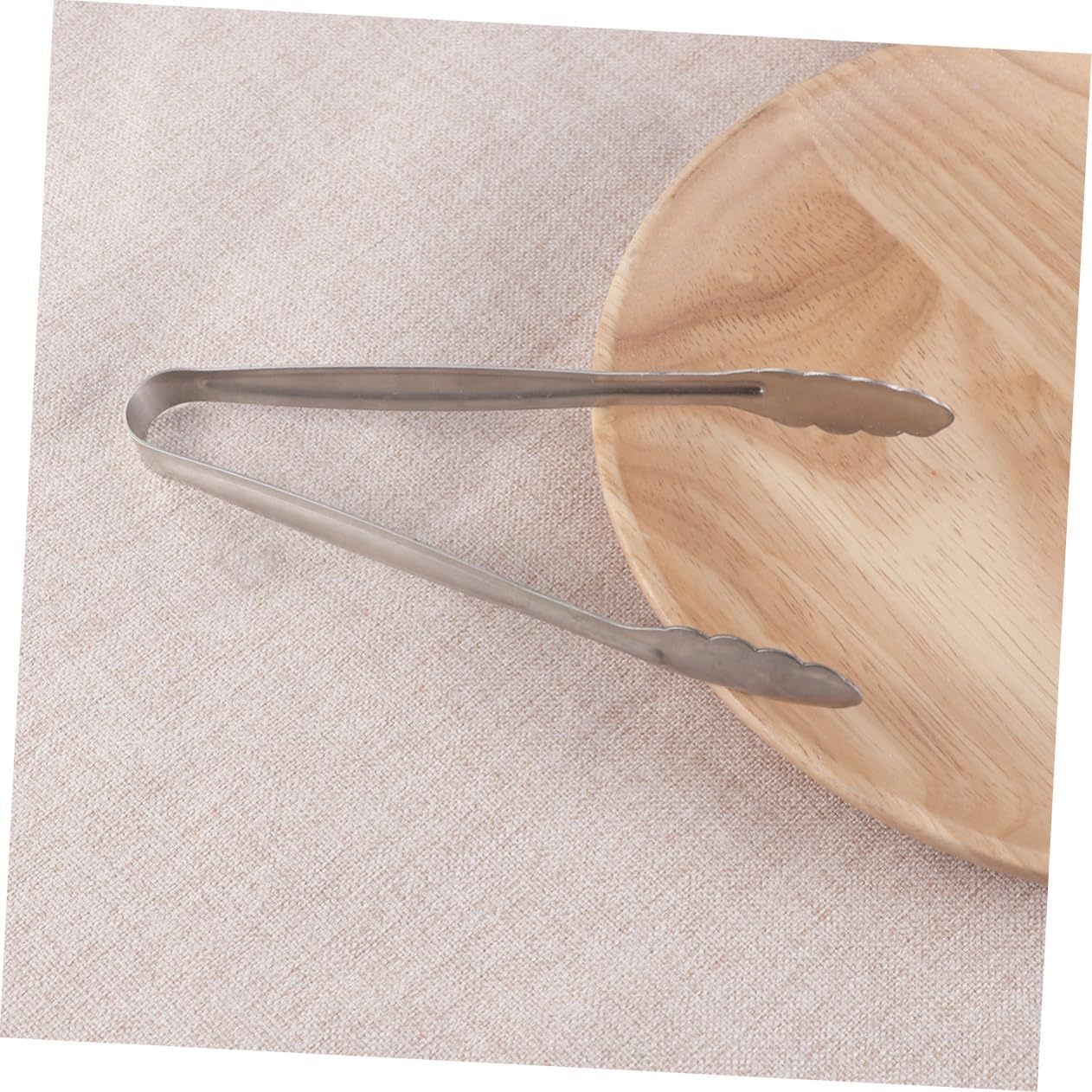 Zerodeko 8pcs Stainless Steel Mini Food Serving Tongs Ice Cube Tongs for Appetizers Rustproof Bar Home Buffet Camping Party