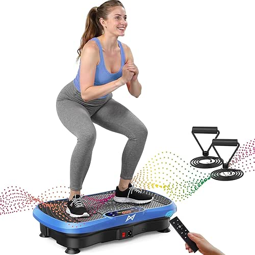 AXV Vibration Plate Fitness Platform Exercise Machine Vibrating Shaking Full