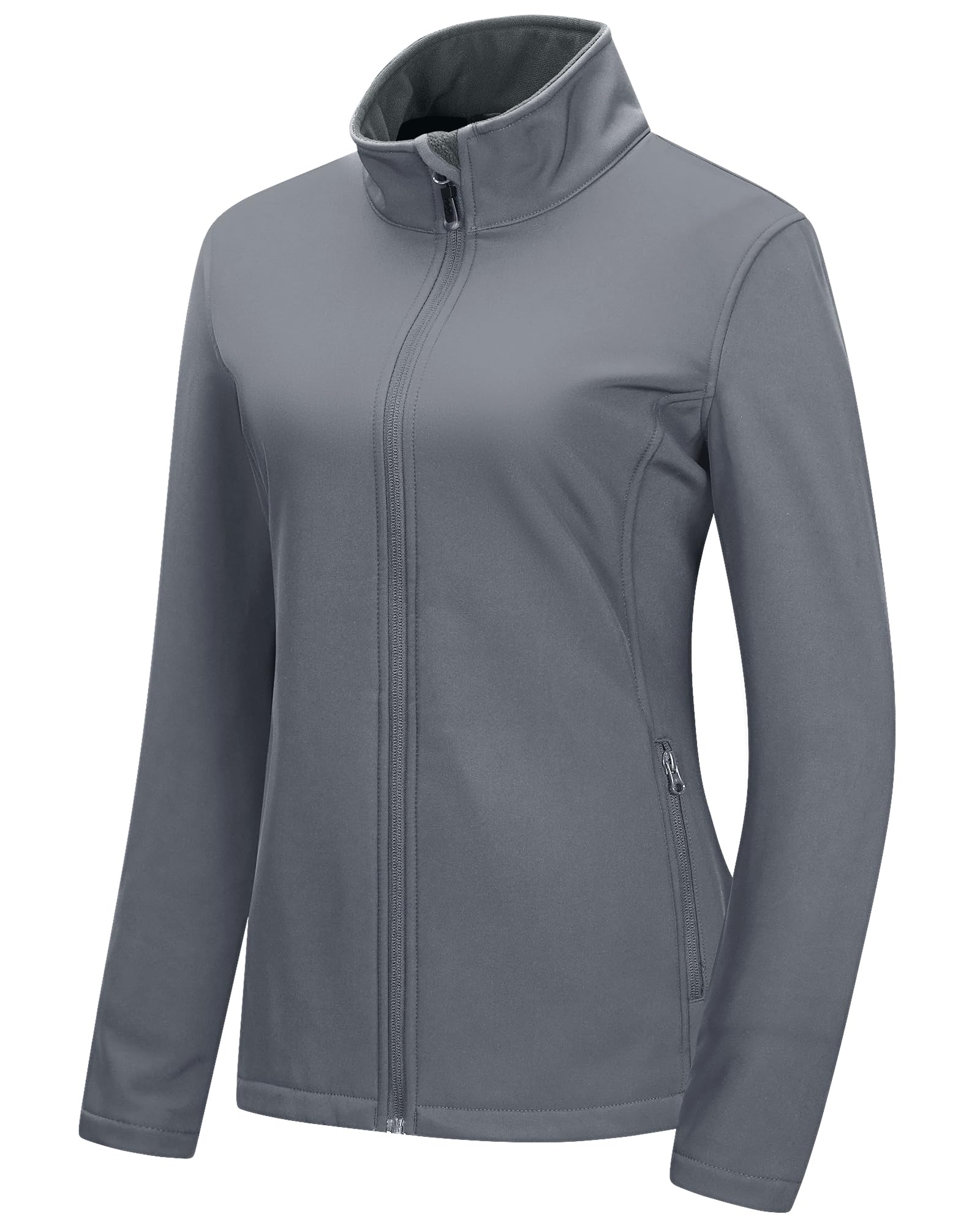 33,000ft Women's Waterproof Softshell Jacket Lightweight Fleece Lined Coat