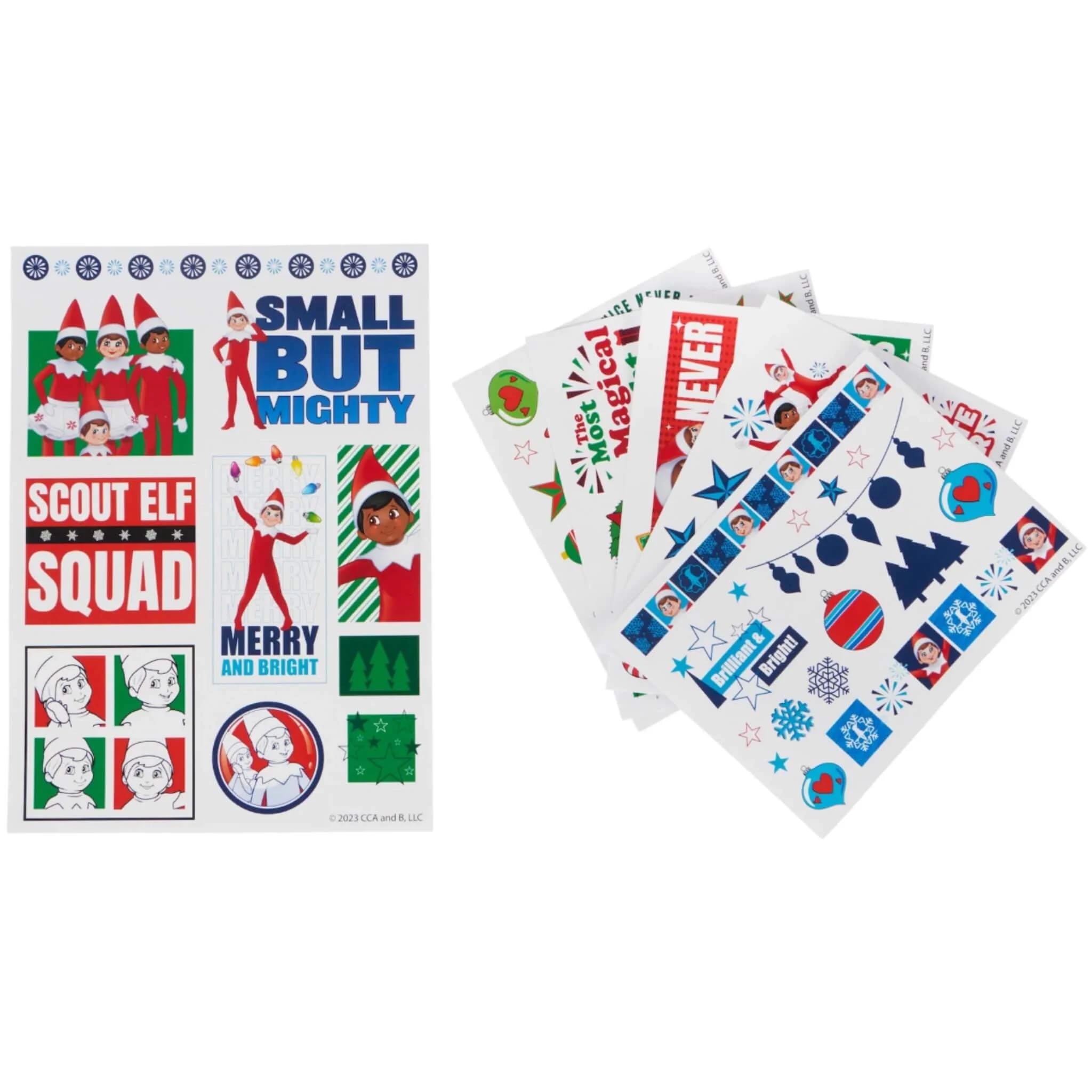 Elf On The Shelf U0152uf D'activités XXL Avec Feuilles De Coloriage,  Crayons, Autocollants Et Plus Encore - Amusement Créatif Pour Les Enfants à  Partir De 3 Ans Pour Des Heures D'imagination Et, image size:2048x2048