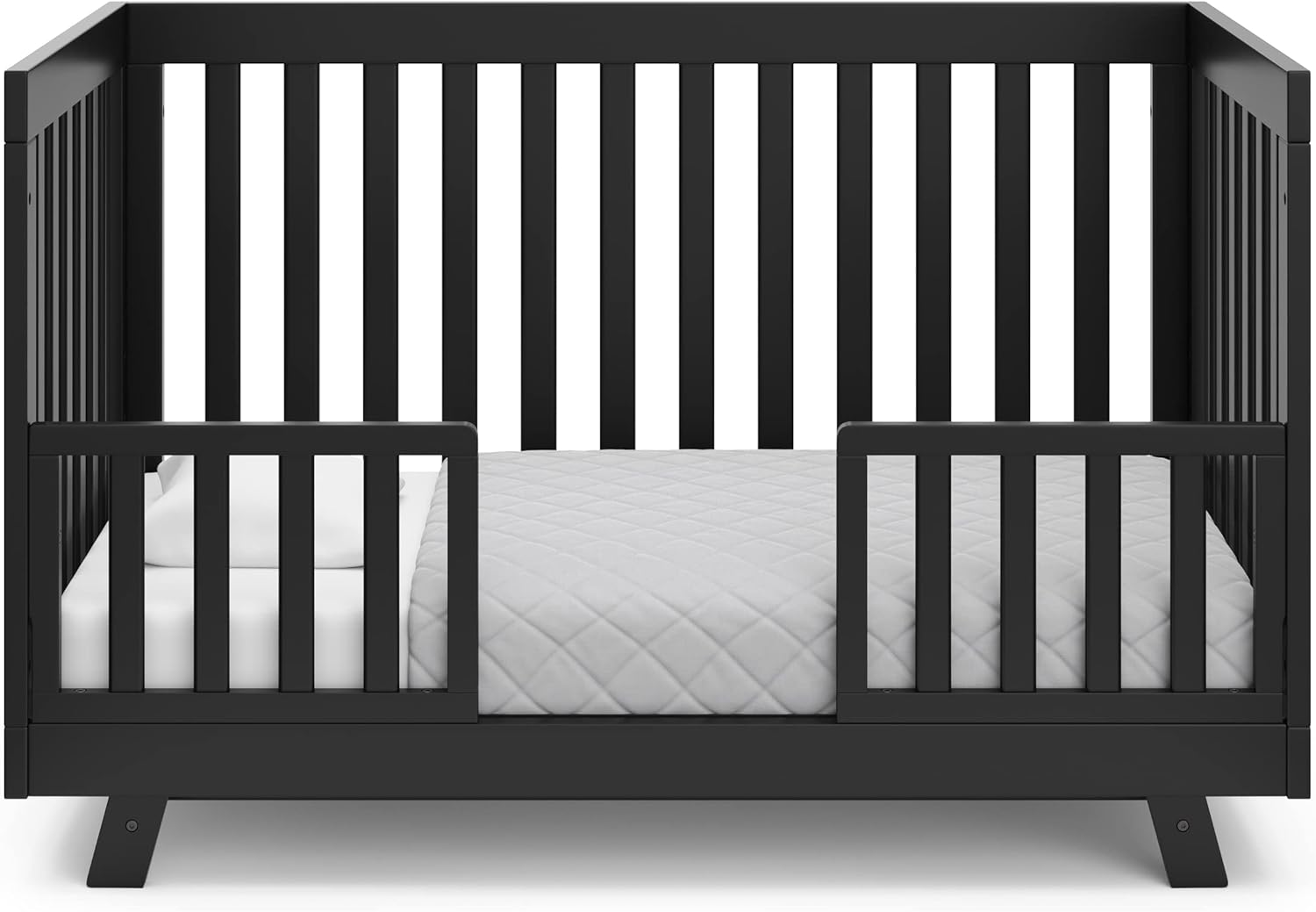 Storkcraft Beckett Convertible Crib (Black) – Converts from Baby Crib to Toddler Bed and Daybed, Fits Standard Full-Size Crib Mattress, Adjustable Mattress Support Base - Image 15